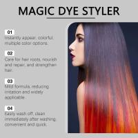 Serie de cera, Color colorido, hierbas, cuidado hidratante suave y fácil coloración, acondicionador para el cabello, estilizador de tinte mágico - details 11