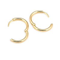 Aretes de Cuerda de Metal Dorado de 18K Diseño Redondo Rectangular de Alta Calidad - details 38