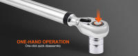 SucceBuy Llave dinamométrica digital, herramienta de torsión electrónica con accionamiento de 1/2", rango de torsión ajustable 25-250 ft.lb/34-340 N.m, precisión ±2%, 3 modos con calibración de zumbador LED - details 4