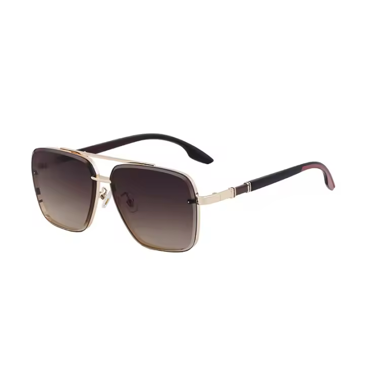 Gafas de sol cuadradas de moda para hombre, gafas de sol con doble haz de personalidad, gafas de sol para hombre - 1