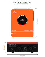 Inversor Solar Anern de 4.2KW Voltaje de 24V Modo Híbrido Off Grid Onda Senoidal Pura Carga de 120A - details 6
