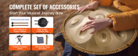 SucceBuy Handpan Drum, instrumento con mazos, soporte y bolsa de transporte, percusión de sonido curativo para adultos y principiantes - details 3