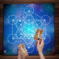 Mantel de Vida Mandala Altar Pagano de Brujería Divinación Tarot Galaxia - details 3