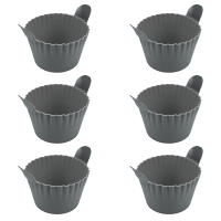 Huevera de silicona para freidora de aire, 6 unidades/juego de taza antiadherente para hornear huevos, molde para cocinar huevos, utensilios de cocina para hornear, artículos para el hogar, regalos, accesorios para el hogar, accesorios de cocina - details 1