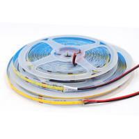 Tira de luces LED COB de 5M, 12V, 24V, 8MM de ancho, cinta Flexible de diodo 320 K, 3000K, 4000K, 6000K, para habitación - details 1