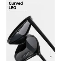 Gafas de sol triangulares de ojo de gato, gafas de sol con montura negra de alta gama para mujer - details 3