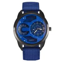 Reloj de Pulsera de Cuarzo Automático Estilo Casual de Moda para Hombres Correa de Nylon Negro - details 18