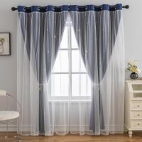 Cortinas de dormitorio opacas aislantes de doble capa con gafas de protección UV, 1 pieza - details 22