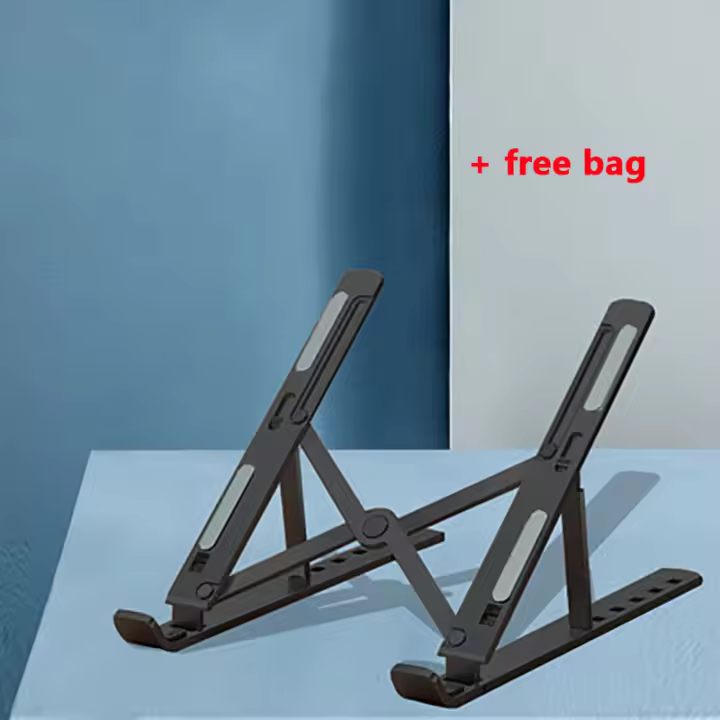 Soporte plegable para ordenador portátil, Base de refrigeración ajustable para Macbook Air Pro - 1