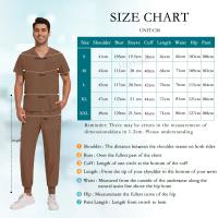 Trajes quirúrgicos de enfermera Unisex para hombre y mujer, uniforme médico de Hospital, pantalones para correr, uniformes veterinarios de enfermería - details 1