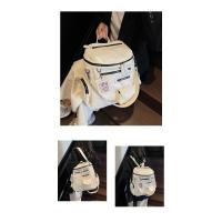 Nueva Mochila Con Cremallera Multibolsillo Para Estudiantes Universitarios, Mochila Escolar De Nicho, Mochila Locomotora De Tendencia Para Mujeres - details 15