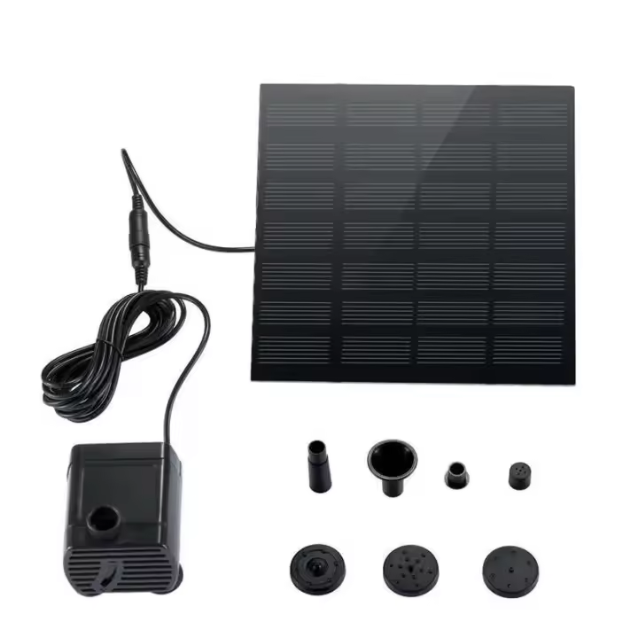 Bomba de Jardín Solar 6 Boquillas Ideal para Baños de Pollitos, Estanques, Jardines - 1