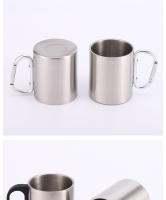 Taza de Agua de Doble Capa de Acero Inoxidable Taza Portátil para Deportes al Aire Libre - details 15