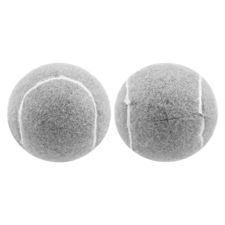 Pelota de tenis precortada para andador, accesorio de protección para patas de muebles y suelo, almohadilla de fieltro de larga duración, resistente, color gris, 2 piezas - 1
