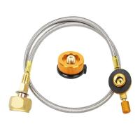 Adaptador de propano para estufa al aire libre, equipo de cilindro de gas de llenado de butano, suministros para acampar - details 0
