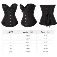 Summarze-vestido gótico elegante, corpiño de satén con encaje, corsé sobre el busto, corpiño - details 9