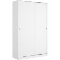 2 Puertas correderas, Natural Y Blanco Brillante, 120x204x50cm - details 17