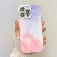 Funda de lujo con marco chapado y pintado de mármol IMD para iPhone 16 Pro Max 15 Pro 14 Pro - details 3