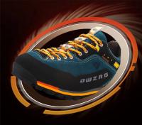 Zapatos de senderismo impermeables a la moda, zapatos de escalada para hombre, zapatillas deportivas con cordones informales a la moda anticolisión para exteriores - details 1