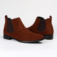 Botas Chelsea para hombre, zapatos para hombre con cabeza cuadrada pequeña, botas cortas para hombre de moda versátil, botines - details 9