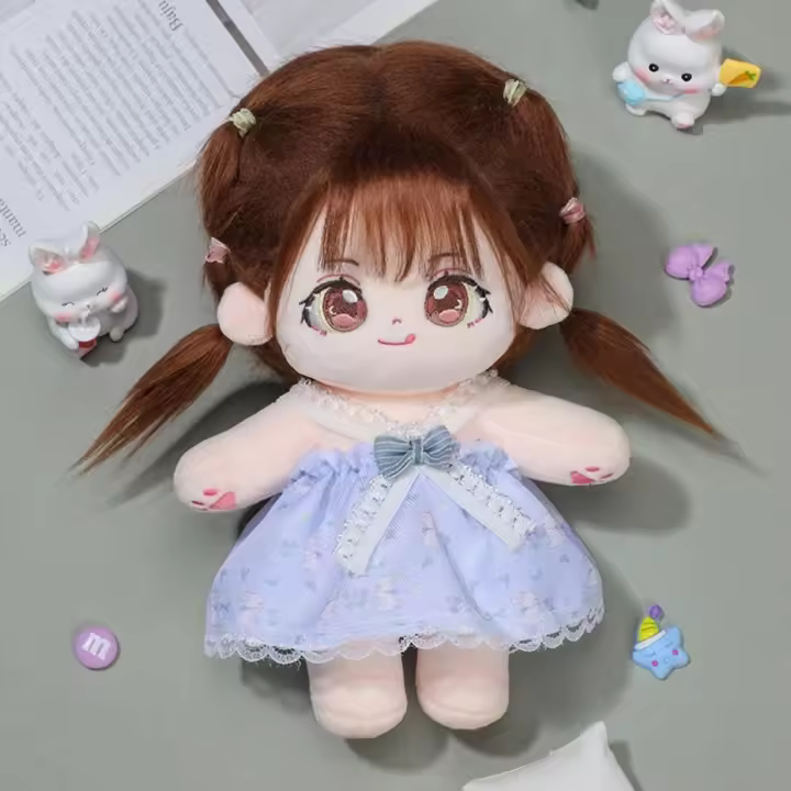 Muñeca linda de algodón de 20cm, accesorios de ropa de muñecas de peluche, ropa de vestidos de moda, falda, muñecas Idol EXO, nuevo - 1
