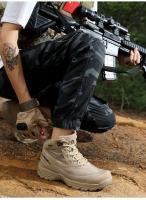 Botas de combate, zapatos de trabajo de seguridad tácticos, botas de motocicleta, zapatos de senderismo al aire libre para hombres - details 16