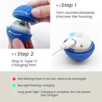 Pelota Inteligente para Perros Juguete Interactivo Electrónico para Mascotas, Pelota Móvil USB, Pelota de Rebote Automática para Cachorros, Regalo de Cumpleaños - details 5