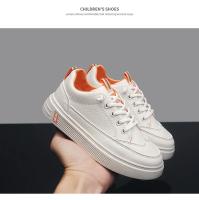 Zapatos Blancos Casuales para Niños y Estudiantes Nuevos Four Seasons de Cuero Malla Suela Suave - details 1