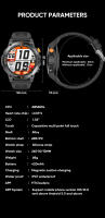 Reloj inteligente para hombres, pulsera deportiva de alta pantalla a color al aire libre, a prueba de agua IP68, 1,52 - details 12