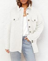 Otoño e Invierno Nueva Chaqueta Casual Ligera con Bolsillo de Diamante de Color Sólido para Mujer - details 32