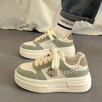 Nuevos Zapatos Blancos De Plataforma, Zapatos De Placa Base Suave Versátiles De Moda - details 5