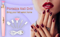 Taladro de uñas profesional - Limas de uñas eléctricas recargables 5 en 1 con accesorios de manicura y pedicura - Kit de limas de uñas eléctricas para salón de uñas y bricolaje en el hogar (hombres y mujeres) - details 0