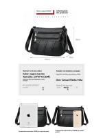 Bolso de Cuero Suave BINGMEI 2025 Diseño Gráfico Único Lining de Poliéster Exterior de Denim - details 5