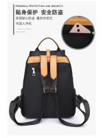 Mochila Oxford negra impermeable para mujer, bolso escolar antirrobo de gran capacidad, bolso de viaje, bolso de hombro - details 5
