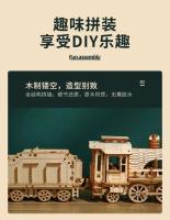 Rompecabezas de madera creativos para adultos y niños, conjunto de modelos de construcción DIY, montaje de camiones mecánicos 3D, coches Montessori, Kit de juguetes de escritorio - details 13
