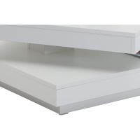 Cuadrada, Material Compuesto de Madera, Tablero Giratorio en 360° ° , Roble Blanco/Roble Sonoma, 67 x 67 x 35 cm - details 14