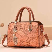 Bolso informal decorativo con estampado a la moda para mujer, bandolera de hombro simple y elegante, mochila de lujo de alta gama - details 5