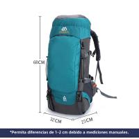 Mochila De Camping 65L Gran Capacidad Impermeable Para Escalada Al Aire Libre Montañismo Senderismo Trekking Bolsas Deportivas Unisex - details 0