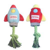 Juguete de peluche para perros con forma de cohete, juguetes para masticar resistentes a mordeduras, juguetes de pana para perros pequeños y grandes, accesorios de entrenamiento para mascotas y cachorros - details 4