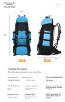 Mochila nueva para deportes al aire libre, 90L, montañismo, bolsa salvavidas de gran capacidad - details 21