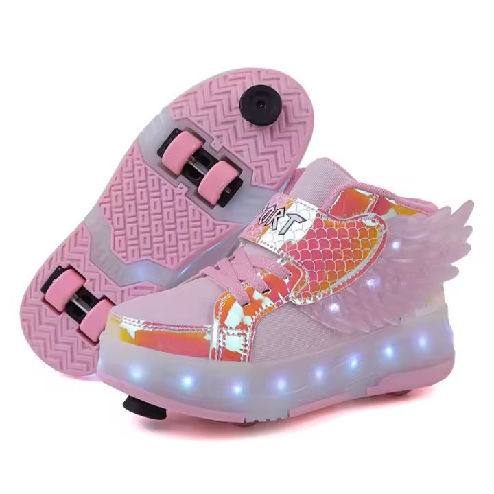 2024 New Wings Popping Zapatillas Patines Ruedas Dobles - 1