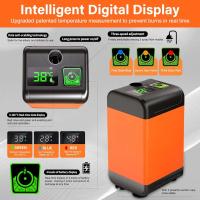 Bomba de ducha eléctrica portátil para acampar al aire libre, IPX7 a prueba de agua con pantalla digital, camping - details 1