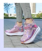 Nuevo modelo 2025 Patines deportivos en línea de 4 ruedas para niños, zapatillas deportivas de buena calidad para interiores, a la moda. - details 20