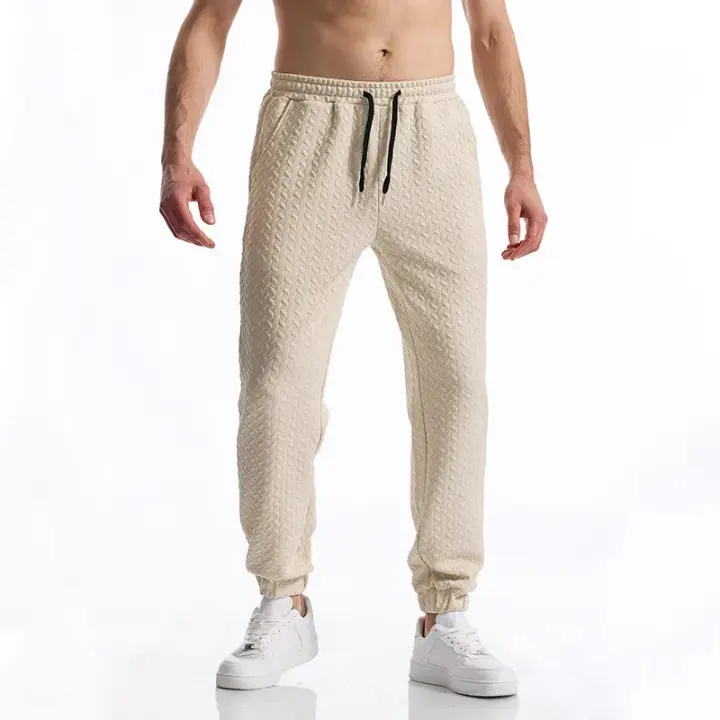 Pantalón Deportivo Casual para Hombres Pantalón de Gimnasio de Tela a Rayas - 1