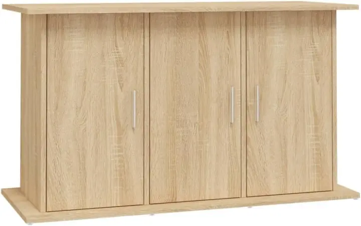 vidaXL Soporte de Acuario Madera ingeniería Roble Ahumado 101x41x58 cm - 1