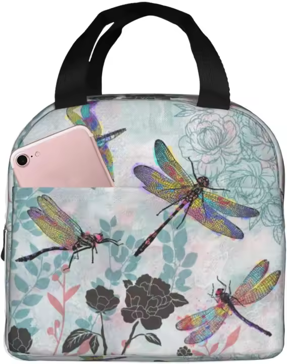 Bolsa de Almuerzo de Libélula Caja de Almuerzo para Más de 20 Horas Ideal para Trabajo, Oficina, Picnic, Viajes Caja de Almuerzo Linda para Hombres y Mujeres - 1