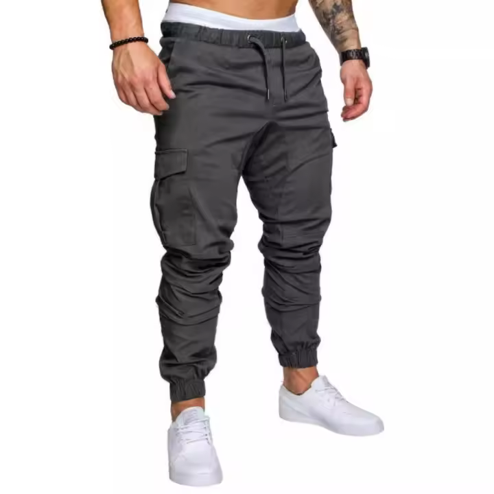 Pantalones cargo informales para hombre, pantalón con múltiples bolsillos, a la moda, para exteriores - 1