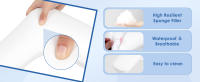 Reposabrazos de manicura para uñas Tech: reposabrazos de uñas ajustable en forma de U - Reposabrazos de mano de cuero PU para manicuristas - details 4