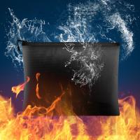 Bolsa para documentos ignífuga resistente a altas temperaturas, cuadrada con cremallera, bolsa de almacenamiento segura contra incendios, 4 tamaños, multiusos - details 2
