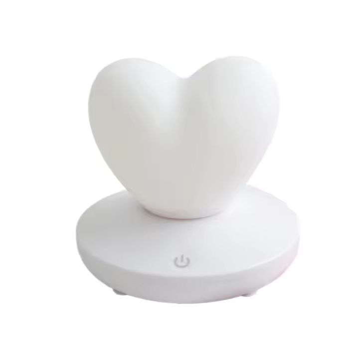 Lámpara LED de mesa con Control táctil, lámpara de modelado de chica recargable por USB, ahorro de energía, decoración romántica en forma de corazón de amor, luz nocturna - 1